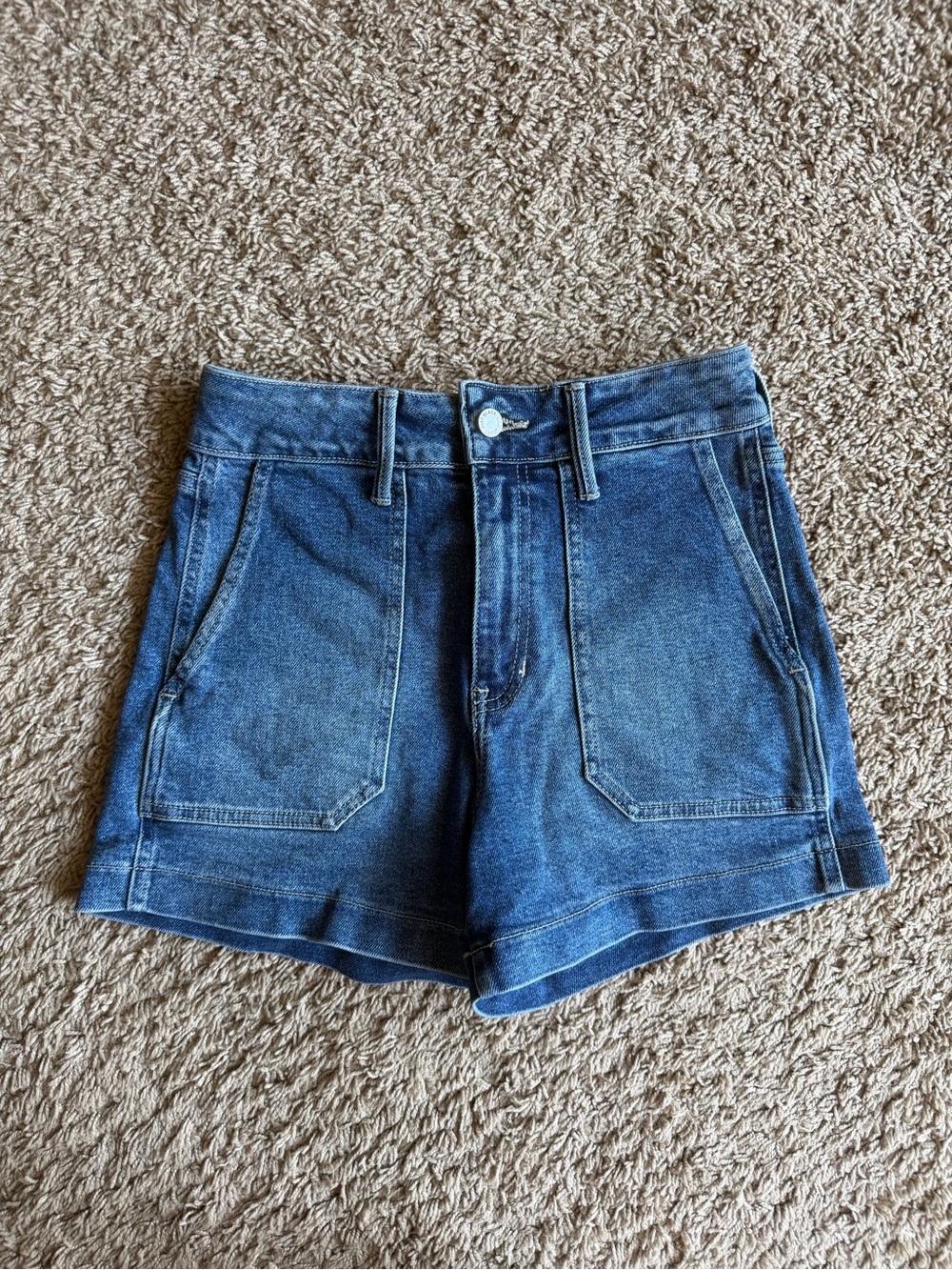Just Black High-Rise Denim Shorts